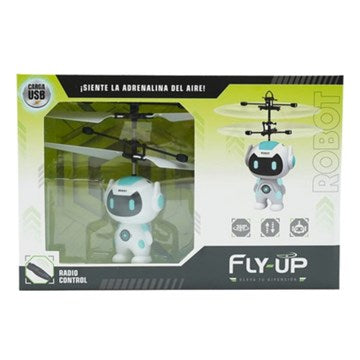 ROBOT HELICOPTERO A RADIO CONTROL C/CARGA USB FLY-UP 55609 SEB01