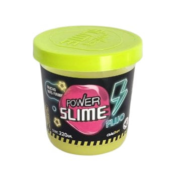 SLIME POWER FLUO EN POTE 220GR J3245 CHIKI