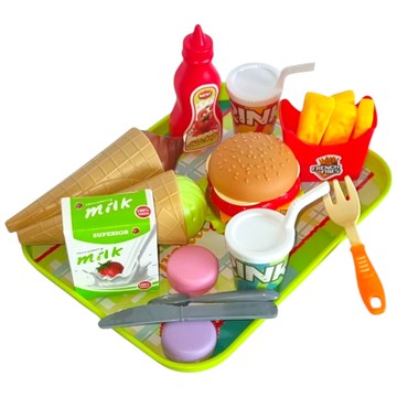 SET COMIDITAS FAST FOOD + HELADOS 28X19CM EN BLISTER PVC 608-1Z1 PK01