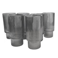 VASO X6 VIDRIO NEGRO APILABLES EN CAJA ALINA 25603903 TAL01