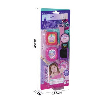 RELOJ ELECTRÓNICO C/ACCESORIOS PARA PERSONALIZAR.BJ30 GRU01