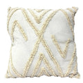 FUNDA ALMOHADON 45X45CM ALGODON NATURAL C/DETALLE F0282 F0281 MF01