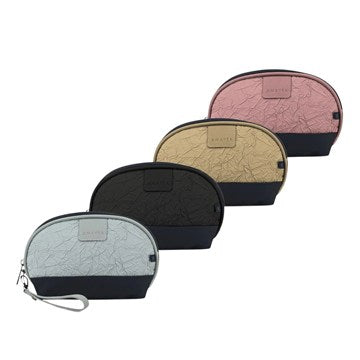 PORTACOSMETICOS 10X19X7CM OVAL TELA ARRUGADA AMAYRA 67.E811 LSE01 (B24/1)