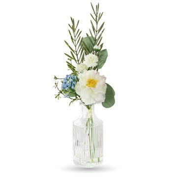FLORERO VIDRIO + RAMO 35CM GP41 GP42 GFL01
