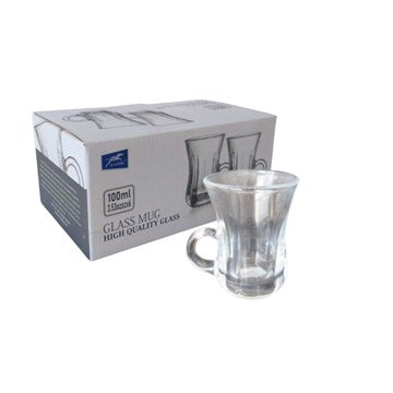 TAZA CAFE X6 100ML VIDRIO 26713R RJ3159 ROD02