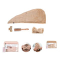 SET DE BELLEZA Y SPA SET CONTIENE 5 PIEZAS:*NECESER (27X31X8 CM), TOALLA PARA EL PELO CON BOTÓN, BROCHE, PEINE Y VINCHA FACIAL. 29433 TAR02