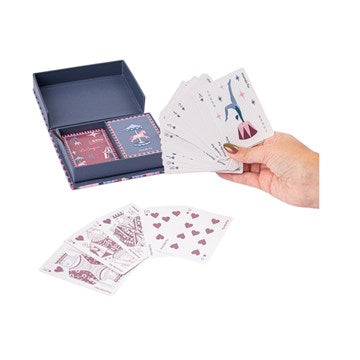 CARTAS X2 POKER ILUSTRADAS EN CAJA DISEÑO LE CIRQUE 203507 FW