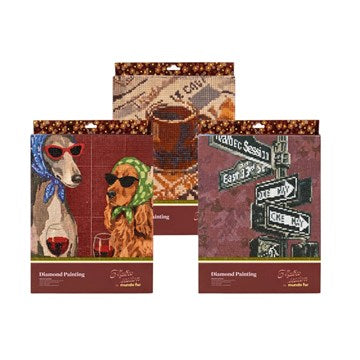 KIT DIAMOND 30X40 LIENZO ADHESIVO+DIAMANTES+LAPIZ+CERA Y BANDEJA EN CAJA DE REGALO DISEÑO MALBEC SESSION 203733 303543 203516 FW