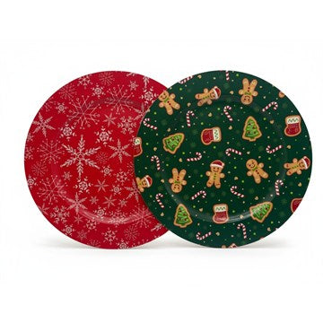 PLATO 32CM MELAMINA DISEÑOS NAVIDEÑOS NS413398Z1 PK01