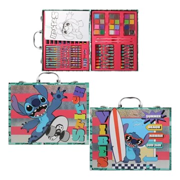 SET DE ARTE 65 PZAS VALIJA STITCH LT125 CK01