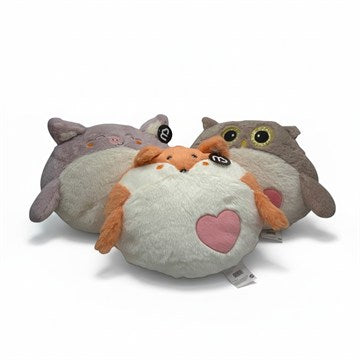 PELUCHE ALMOHADA 33CM ZORRO/ CHANCHITO/BUHO CR200126 CR200591 CR200621 PRI02
