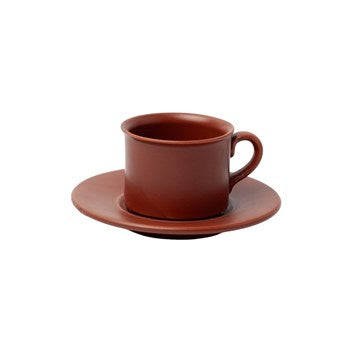 TAZA DE TE C/PLATO CERAMICA CHOCOLATE 510825 ANC01