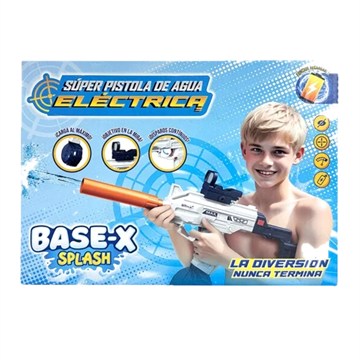 PISTOLA DE AGUA 29X9X21CM ELECTRIC BATTLE-X CARGA USB BASE-X SPLASH EN CAJA  75155 8854 SEB01