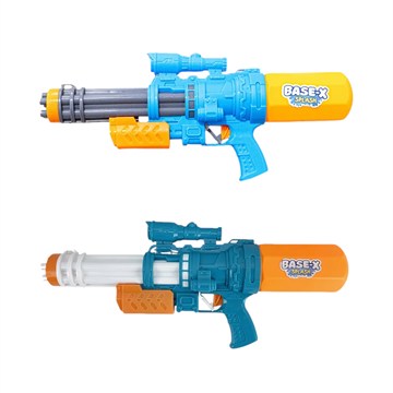 PISTOLA AGUA 40X17X7CM 6 DISPAROS C/MIRA TELESCOPICA BASE-X SPLASH EN BOLSA 60869 8507 SEB01