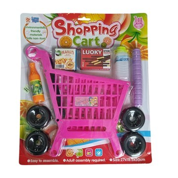 CARRITO DE SUPERMERCADO P/ARMAR EN BLISTER C/ACCESORIOS 2509 LUX01