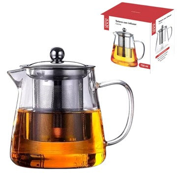 TETERA DE VIDRIO 750ML CON INFUSOR 87911788 CR02