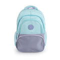 MOCHILA ESPALDA 43X30X13 4 CIERRES 2 BOLSILLOS LATERALES PARA BOTELLA  BOLSILLO FRONTAL CON AMPLIA CAPACIDAD DE GUARDADO TIRAS Y ESPALDA ACOLCHADAS WINNER CELESTE C/LILA TALBOT 8043 CSL01 (B6)