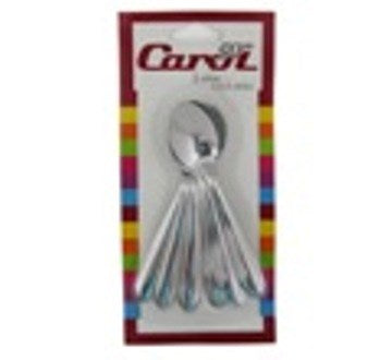 CUCHARA TE X6 ACERO BLISTER 1701/6 15621 MAT01 CAR15 (B12)