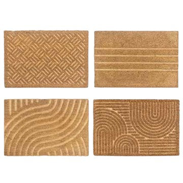 FELPUDO 40X60CM COCO C/BASE GOMA LISA/FRASE D0093/94  FKW040-1000/100 FKP040-1000/100 DIB01 MF01 V315/44 IND01