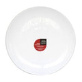 PLATO PLAYO 26CM  REDONDO BCO VIDRIO TEMPLADO LISO AM COLLECTION  NMP105 MTA01 MIN02 (B36)