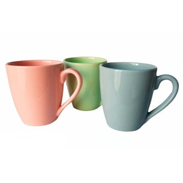 JARRO MUG 330CC BOMBE LISO COLOR PASTEL SURTIDOS MTA01 (M)