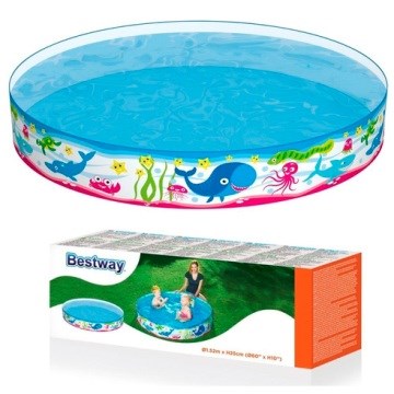PILETA RIGIDA 152X25CM ORCAS TIBURONES BESTWAY 55029 GTM IMS02 (B6)