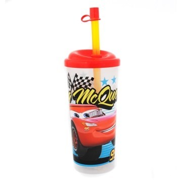 VASO ALTO RECTO C/SORBETE Y TAPA CARS/STITCH/JURASSIC 01 STITCH 027 0100 CARS027 BEL01 (B6)