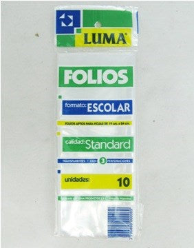 FOLIO Nº3 X10 UNID. STANDARD LUMA 30-05(B:120/12)