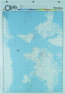 MAPA PLANISFERIO POLITICO Nº5 5140651 ALFA GLOSS (B20)