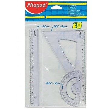 SET 3 PZAS 20CM GEOMETRIA MAPED 242793  MAP01 (B300/50)