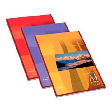 BLOCK  A4 RAYADO 80HJ AMERICA/TRAVEL 193201/190741 (B40) AE01
