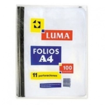 FOLIO A4 X100 UNID. STANDARD LUMA 30-09 (B20-12)