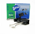 APRIETAPAPEL 19MM X12 NEGRO CAJA SIFAP 2200112112 (B12)