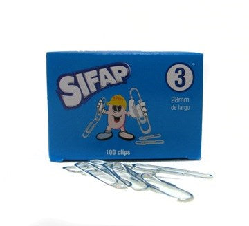 CLIP METAL Nº3 X100 UNID.28MM SIFAP 2300133000(B:48/288)