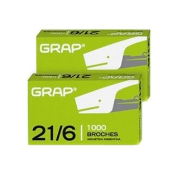 BROCHES 21/6 X1000 CAJA GRAP 556 (B12)