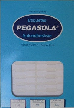 ETIQUETAS 9X48MM CAJA PEGASOLA ART.3020 (B100)