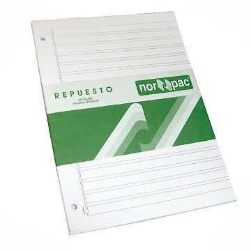 REPUESTO CALIGRAFIA 2 RAYAS 48HOJAS REP650 NOR-PAC (B10)