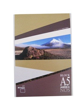 BLOCK ESQUELA 80HJ LISO A5 AMERICA/TRAVEL 043-20 /1037220/193326/190848  AE01(B60) (B10)