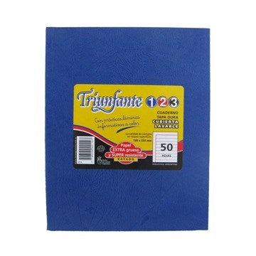 CUADERNO  19X24CM 50HJ T/D RAY ARAÑA AZUL 441127 TRIUNFANTE 123 TEC02 (B5)