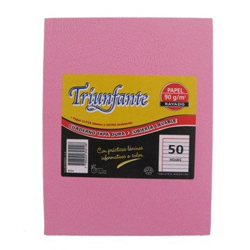 CUADERNO  50HJ T/D RAY ARAÑA ROSA 345128 TRIUNFANTE TEC02 (B5)