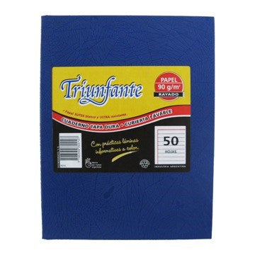 CUADERNO  50HJ T/D RAY ARAÑA AZUL 355127 TRIUNFANTE TEC02 (B5)