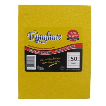CUADERNO  50HJ T/D RAY ARAÑA AMARILLO 325120 TRIUNFANTE TEC02 (B5)