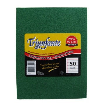 CUADERNO  50HJ T/D RAY ARAÑA VERDE 375125 TRIUNFANTE TEC02 (B5)