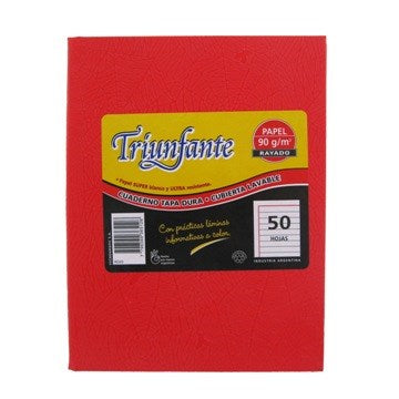 CUADERNO  50HJ T/D RAY ARAÑA ROJO 365126 TRIUNFANTE TEC02 (B5)