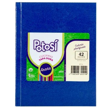CUADERNO 42HJ T/D RAY ARAÑA AZUL POTOSI 355110 TEC02 (B90)