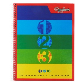 CUADERNO 100HJ 21X27CM T/D CUAD. C/ESP 432224/432231 976513 TRIUNFANTE TEC02 (B4)