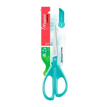TIJERA 21CM ESSENTIALS SOFT/GREEN BLISTER X1 468310 468110/468111 MAP01 (B12)