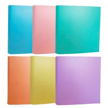CARPETA 3X40 PVC CARTONE PASTEL ZD3X40P4 20105  1204778 M.E REXON LAMA