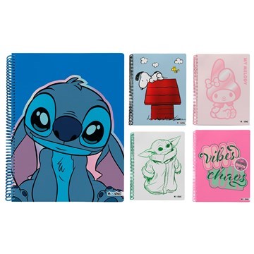 CUADERNO A4 RAYADO X 80HJ T/SEMI RIGIDA SURT.1208165-1208261-1208267- 1208134-1208245-1208244-120822