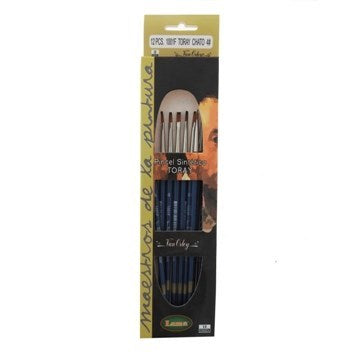 PINCEL N° 4 CHATO PELO SINTETICO 1001F4 LAMA (B12)